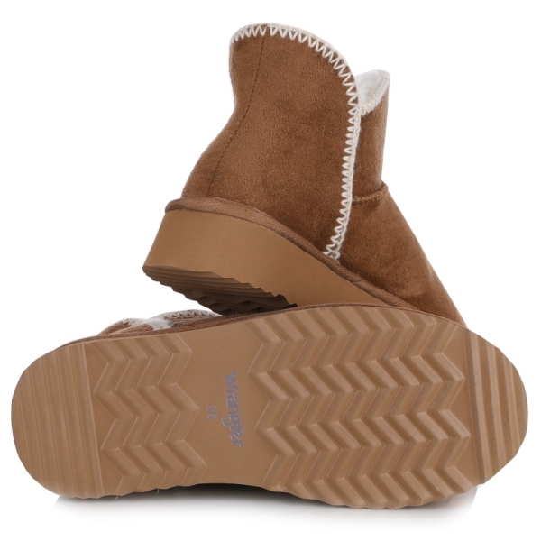 Śniegowce damskie z futerkiem Wrangler 20253093.37B ALMOND