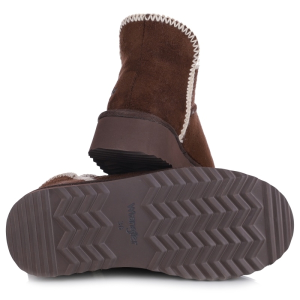 Śniegowce damskie z futerkiem Wrangler 20253093.IKU COFFEE BEAN