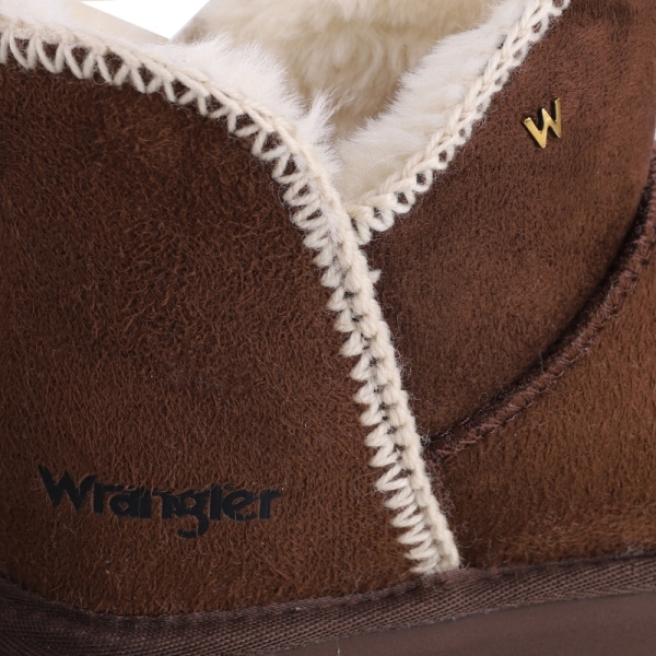 Śniegowce damskie z futerkiem Wrangler 20253093.IKU COFFEE BEAN