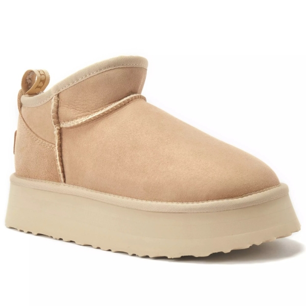 Śniegowce damskie AUSTRALIA LUXE COSY ULTRA PLATFOAM SAND jasny brąz