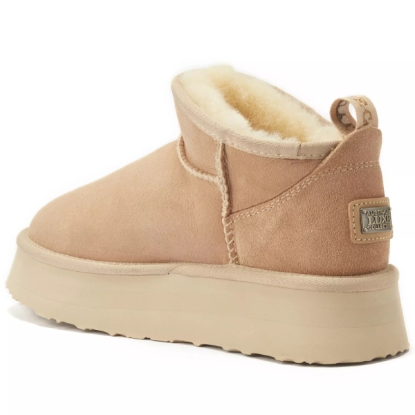 Śniegowce damskie AUSTRALIA LUXE COSY ULTRA PLATFOAM SAND jasny brąz