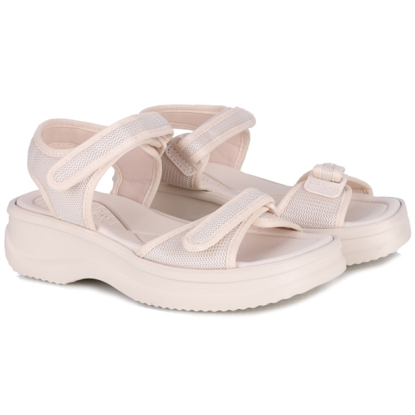 Sandały damskie zdrowotne Azaleia 18451 VERA THERAPY PAP AD BT313 OFF WHITE
