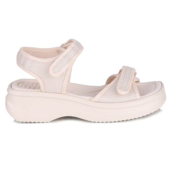 Sandały damskie zdrowotne Azaleia 18451 VERA THERAPY PAP AD BT313 OFF WHITE
