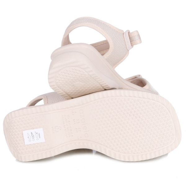 Sandały damskie zdrowotne Azaleia 18451 VERA THERAPY PAP AD BT313 OFF WHITE