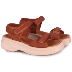 Sandały damskie zdrowotne Azaleia 18451 VERA THERAPY PAP AD BV618 BROWN/BEIGE