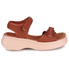 Sandały damskie zdrowotne Azaleia 18451 VERA THERAPY PAP AD BV618 BROWN/BEIGE