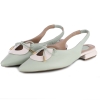 Czółenka damskie z odkrytą piętą Bombonella 1T 01 216 68 MINT-CREAM