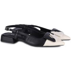 Sandały damskie Bombonella 1T 01 2185 H2514 CREAM-BLACK