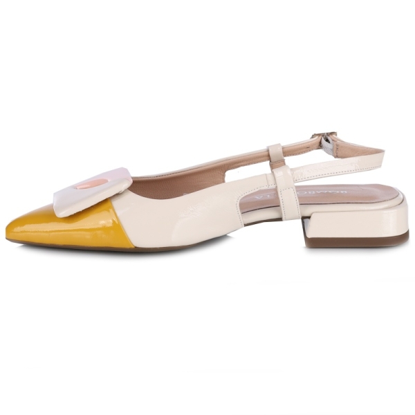 Sandały damskie Bombonella 1T 01 2185 H2514 YELLOW-CREAM-POWDER