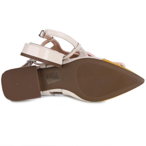 Sandały damskie Bombonella 1T 01 2185 H2514 YELLOW-CREAM-POWDER