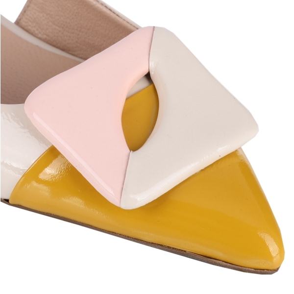 Sandały damskie Bombonella 1T 01 2185 H2514 YELLOW-CREAM-POWDER
