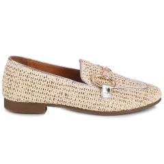 Mokasyny damskie Bombonella 1T 01 517 16 GOLD WICKER