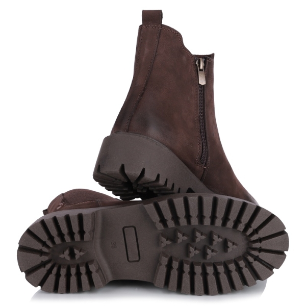 Botki damskie Bombonella 5T 06004 ZN BOT DARK BROWN NUBUCK