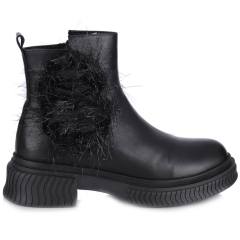 Botki damskie Bombonella 8T P323 24-231 - 01 czarne