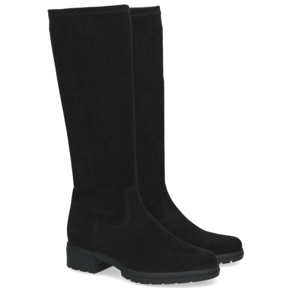Kozaki damskie Caprice 9-25536-47 044 BLACK STRETCH