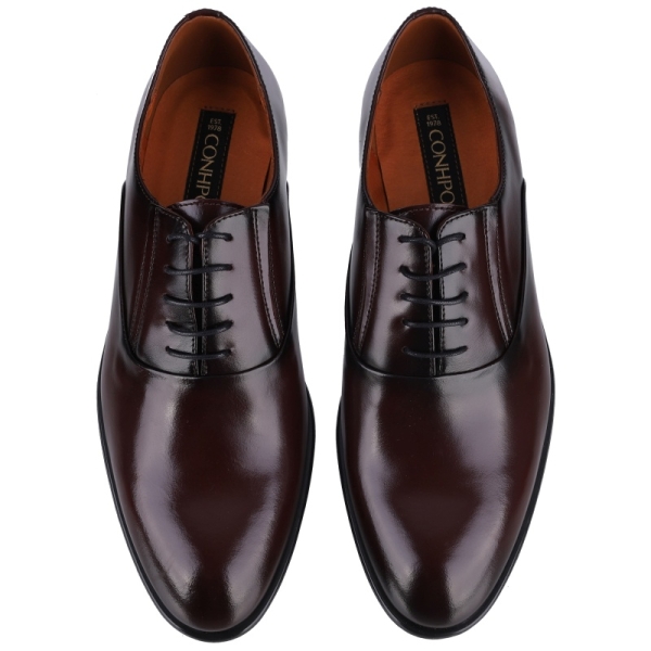 Półbuty męskie Conhpol C00C-B370-0412-00S02 BORDO/412