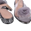 Sandały damskie transparentne D&A S.Barski MR61-9003 PEWTER