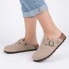 Klapki skórzane Dr Brinkmann 600132-08 TAUPE