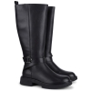 Kozaki damskie Epica 1DL90004A 01-N BLACK A.LEATHER+BLACK CALF LEATHER