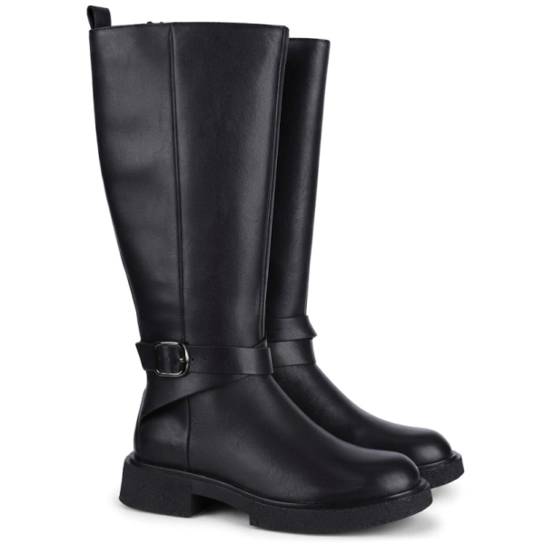 Kozaki damskie Epica 1DL90004A 01-N BLACK A.LEATHER+BLACK CALF LEATHER