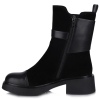Botki damskie Epica 1XS70025A 01-N BLACK CALF SUEDE+BLACK A LEATHER
