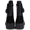 Botki damskie Epica 1XS70025A 01-N BLACK CALF SUEDE+BLACK A LEATHER