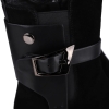 Botki damskie Epica 1XS70025A 01-N BLACK CALF SUEDE+BLACK A LEATHER