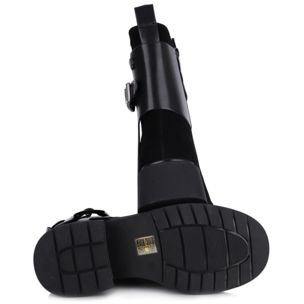 Botki damskie Epica 1XS70025A 01-N BLACK CALF SUEDE+BLACK A LEATHER