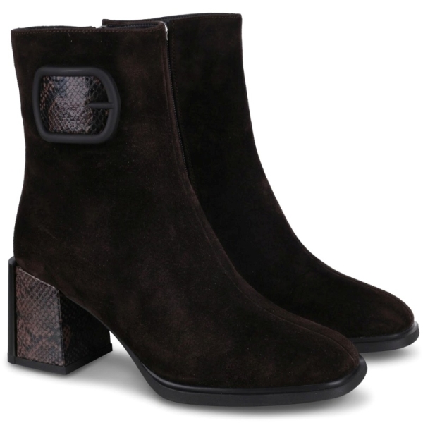 Botki damskie Epica 3B52-A282-YF340 DARK BROWN