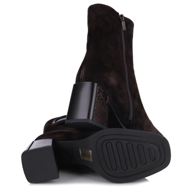 Botki damskie Epica 3B52-A282-YF340 DARK BROWN