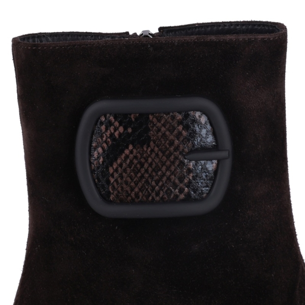 Botki damskie Epica 3B52-A282-YF340 DARK BROWN