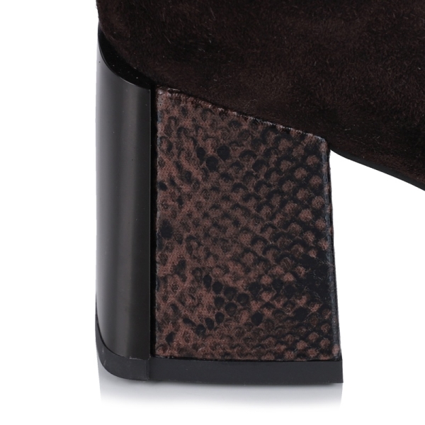 Botki damskie Epica 3B52-A282-YF340 DARK BROWN
