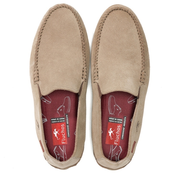 Mokasyny męskie Fluchos 503541 DORIAN F1091 LUXE TAUPE+COM.6