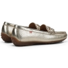 Mokasyny damskie Fluchos 504877 BRUNI F2156 METAL PLATINO