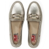 Mokasyny damskie Fluchos 504877 BRUNI F2156 METAL PLATINO