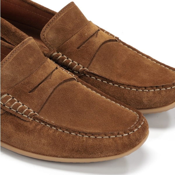 Mokasyny męskie Fluchos 505242 SAMOA F2207 AFELPADO CAMEL