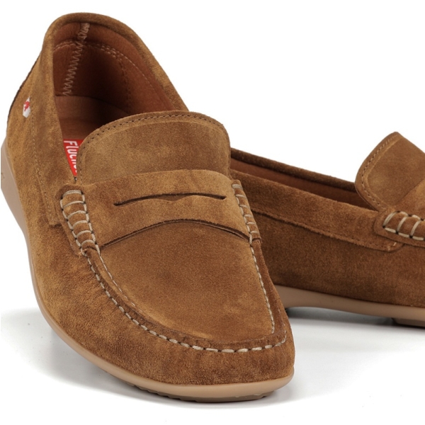 Mokasyny męskie Fluchos 505242 SAMOA F2207 AFELPADO CAMEL