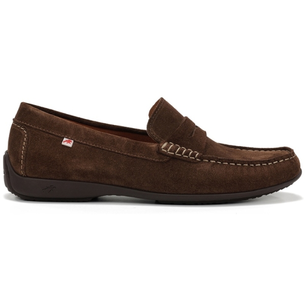 Mokasyny męskie Fluchos 505243 SAMOA F2207 AFELPADO CHOCOLATE