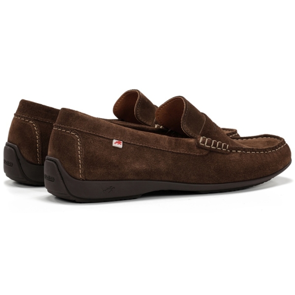 Mokasyny męskie Fluchos 505243 SAMOA F2207 AFELPADO CHOCOLATE