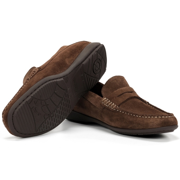 Mokasyny męskie Fluchos 505243 SAMOA F2207 AFELPADO CHOCOLATE