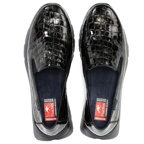 Mokasyny damskie Fluchos 505493 EIRA F2159 SIUX ANTRACITA