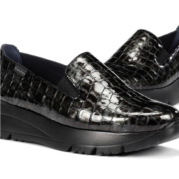 Mokasyny damskie Fluchos 505493 EIRA F2159 SIUX ANTRACITA