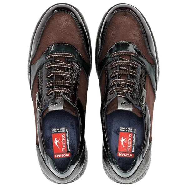 Sneakersy damskie Fluchos 505556 LIVE F2248 PLATINI CAFE+COM.2