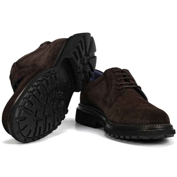 Półbuty męskie Fluchos 505581 LINCON F2054 AFELPADO CAFE+COM.2