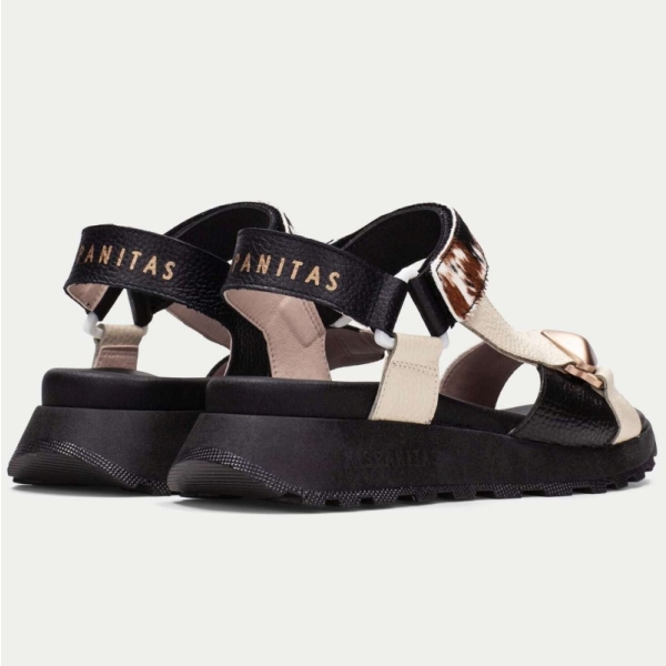 Sandały damskie Hispanitas CHV264807 BOLERO-V26 BUTTER PONY-V26 MULTI