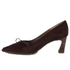 Czółenka damskie Hispanitas HI264951 C026 VELOUR-I26 ESPRESSO
