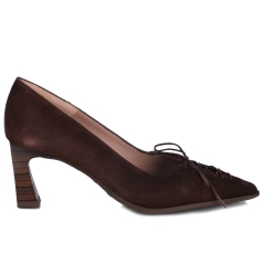 Czółenka damskie Hispanitas HI264951 C026 VELOUR-I26 ESPRESSO
