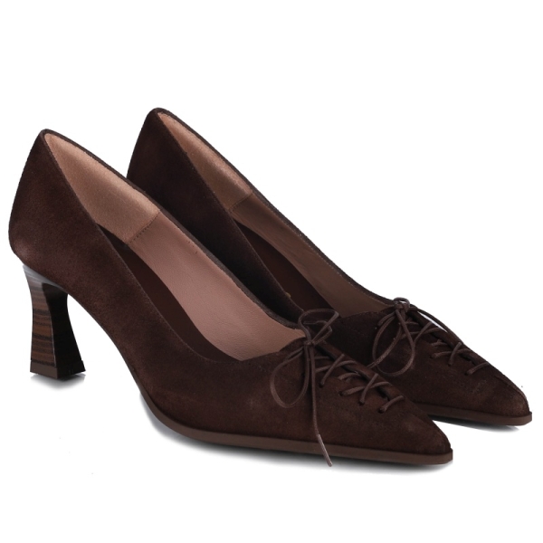 Czółenka damskie Hispanitas HI264951 C026 VELOUR-I26 ESPRESSO