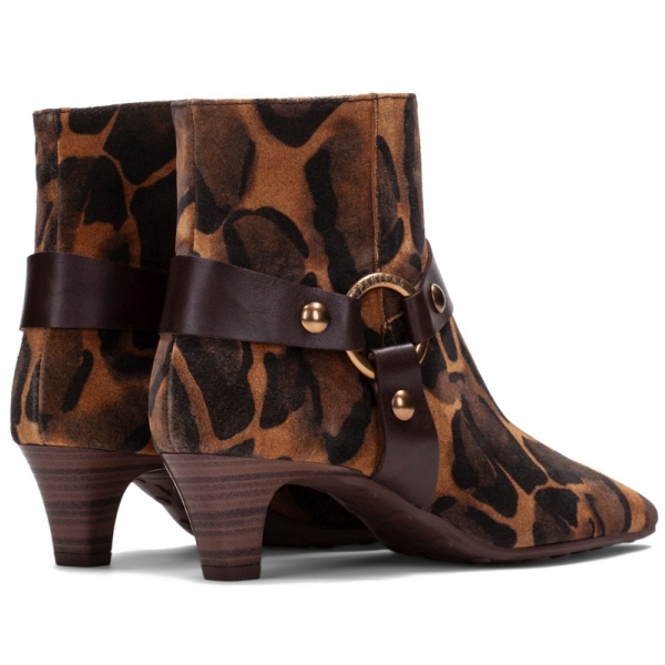 Botki damskie Hispanitas HI265057 JIRAFA VELOUR-I26 ESPRESSO