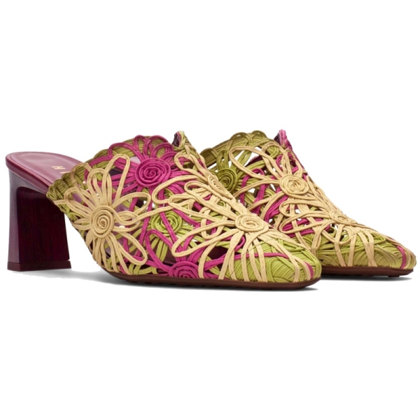 Klapki damskie Hispanitas HV264800 C001 GARDEN-V26 MULTI YELLOW